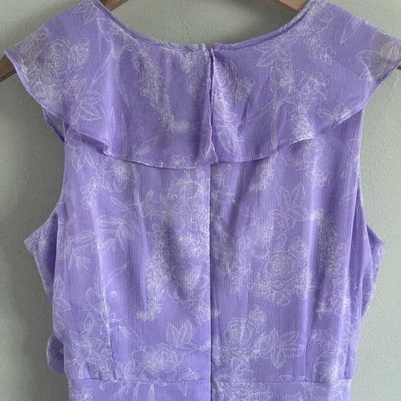 Chaps Lavender Wrap Dress - Picture 6 of 10
